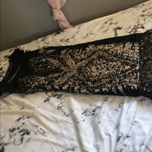 Black & Nude Formal/Prom Dress